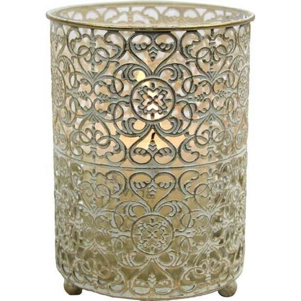 Candleholder Goldbrush Lattice