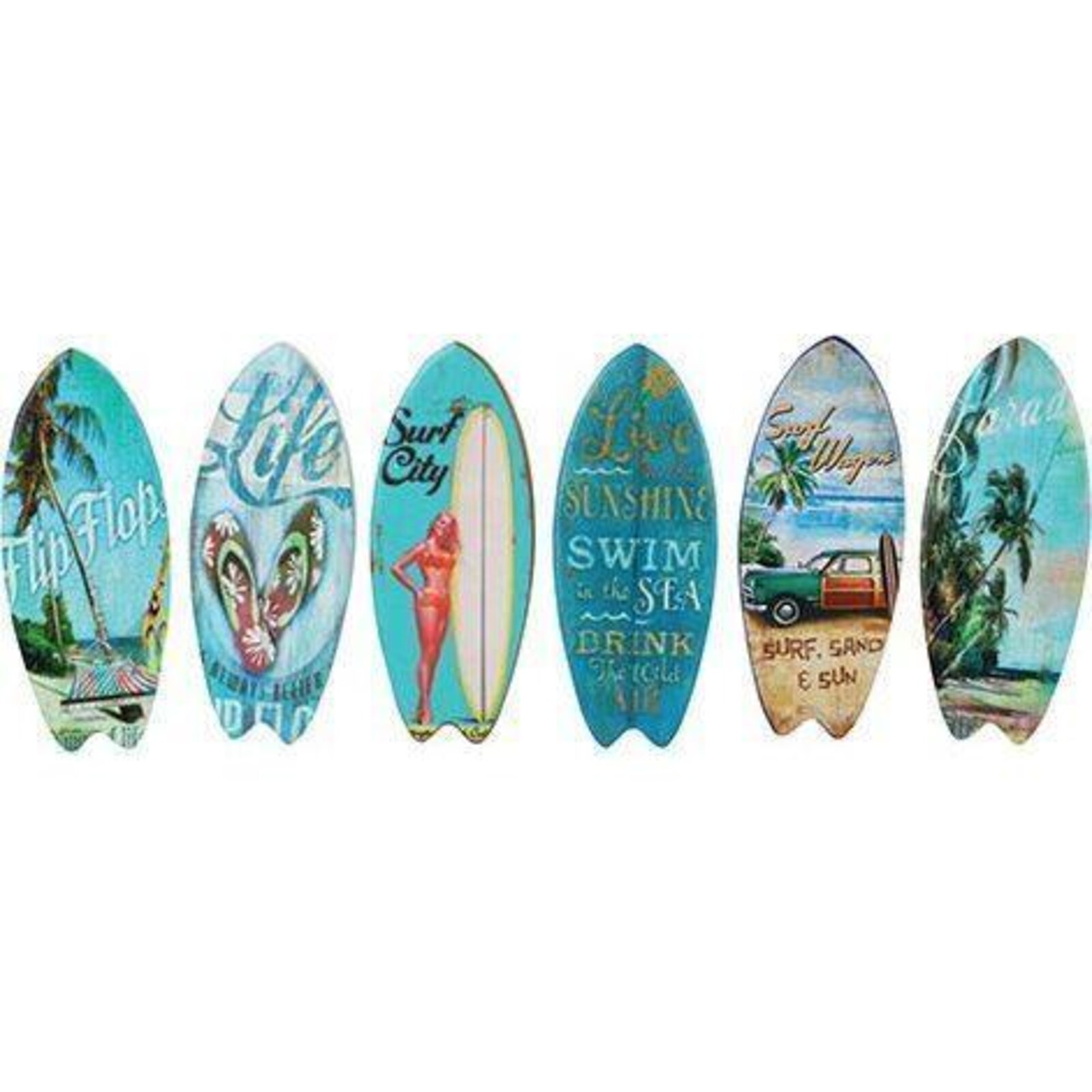 Magnets Beach Retro SET 12 Assorted designs