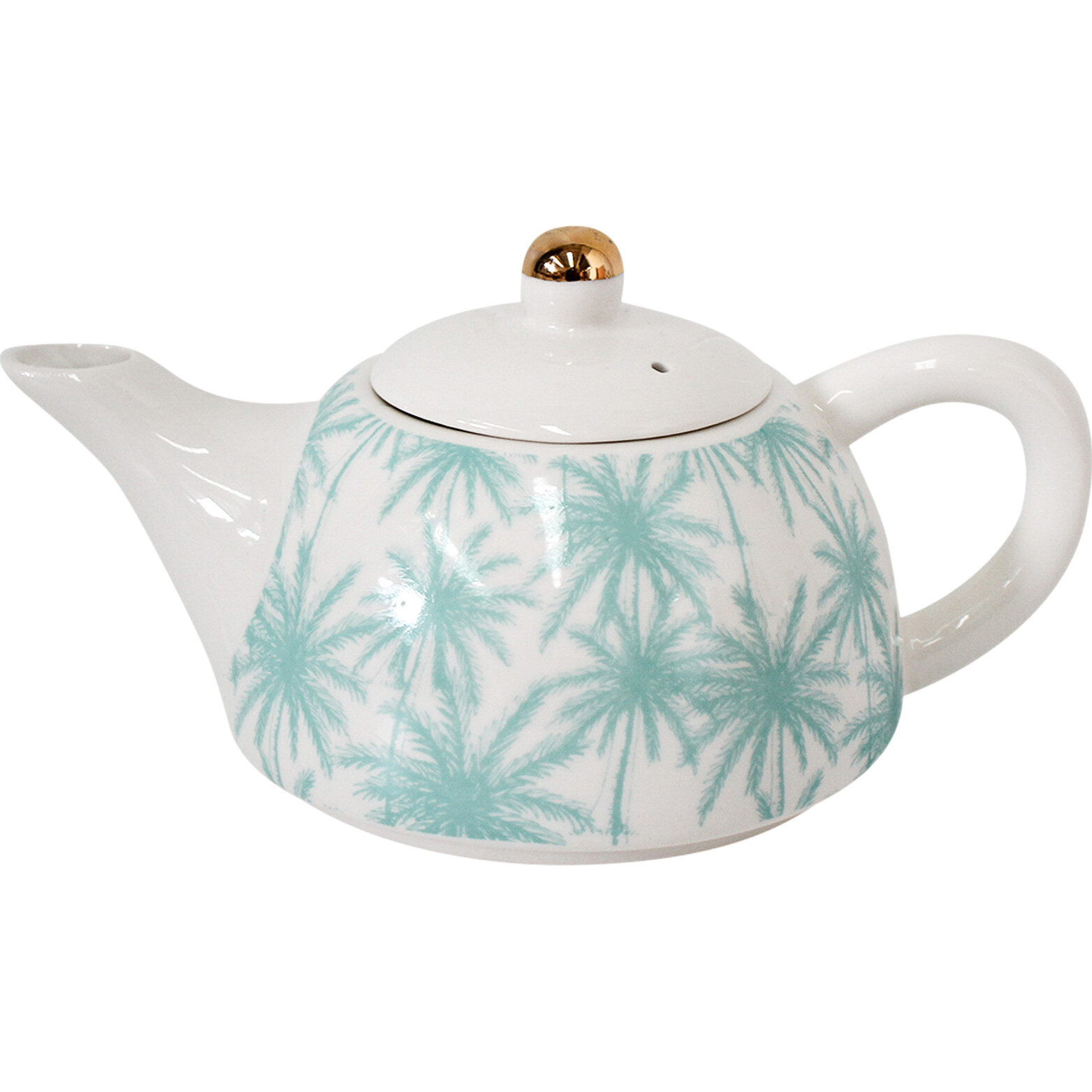 Teapot Aqua Palm