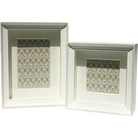 Box Frame Whitewash Square