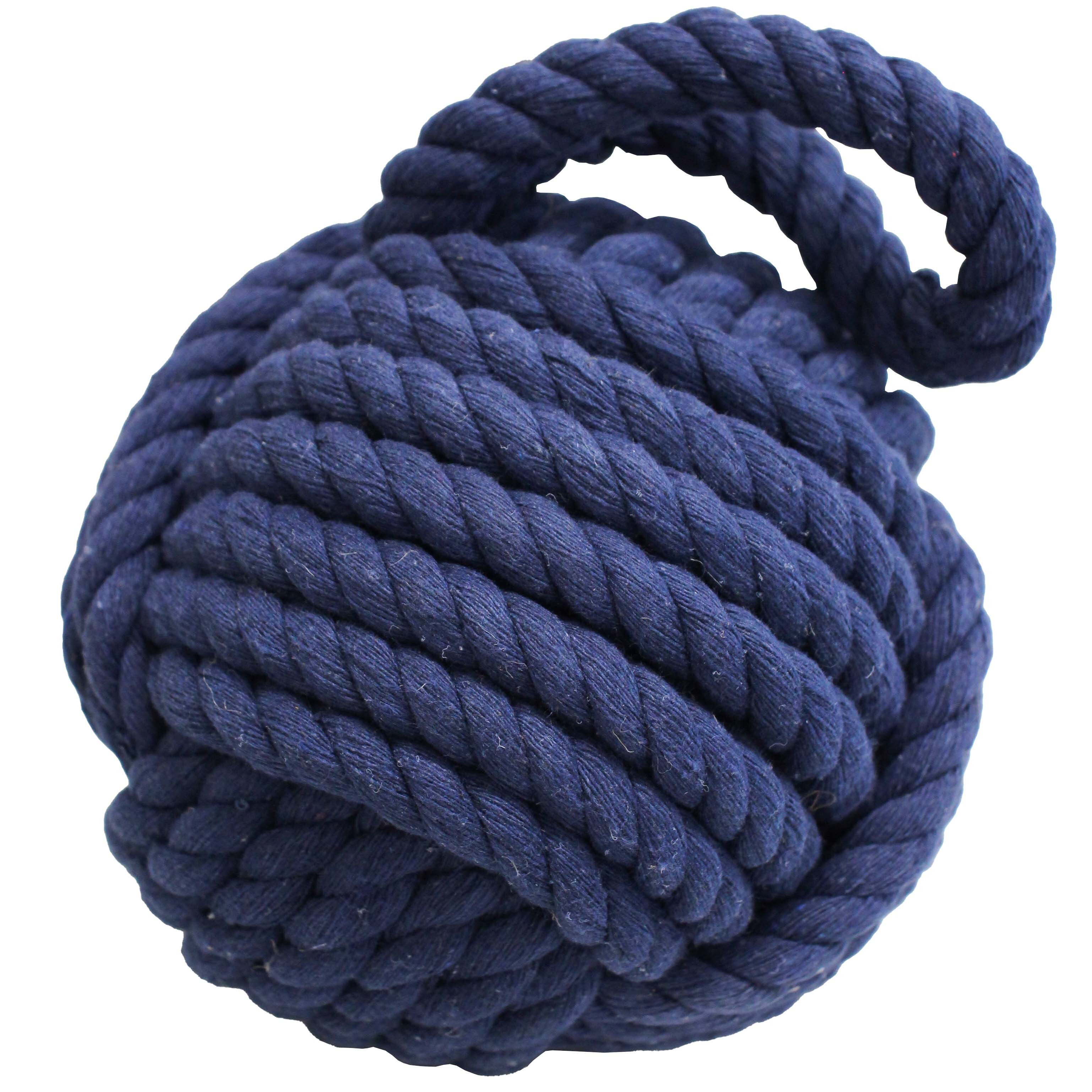 Doorstop Rope Ball Navy