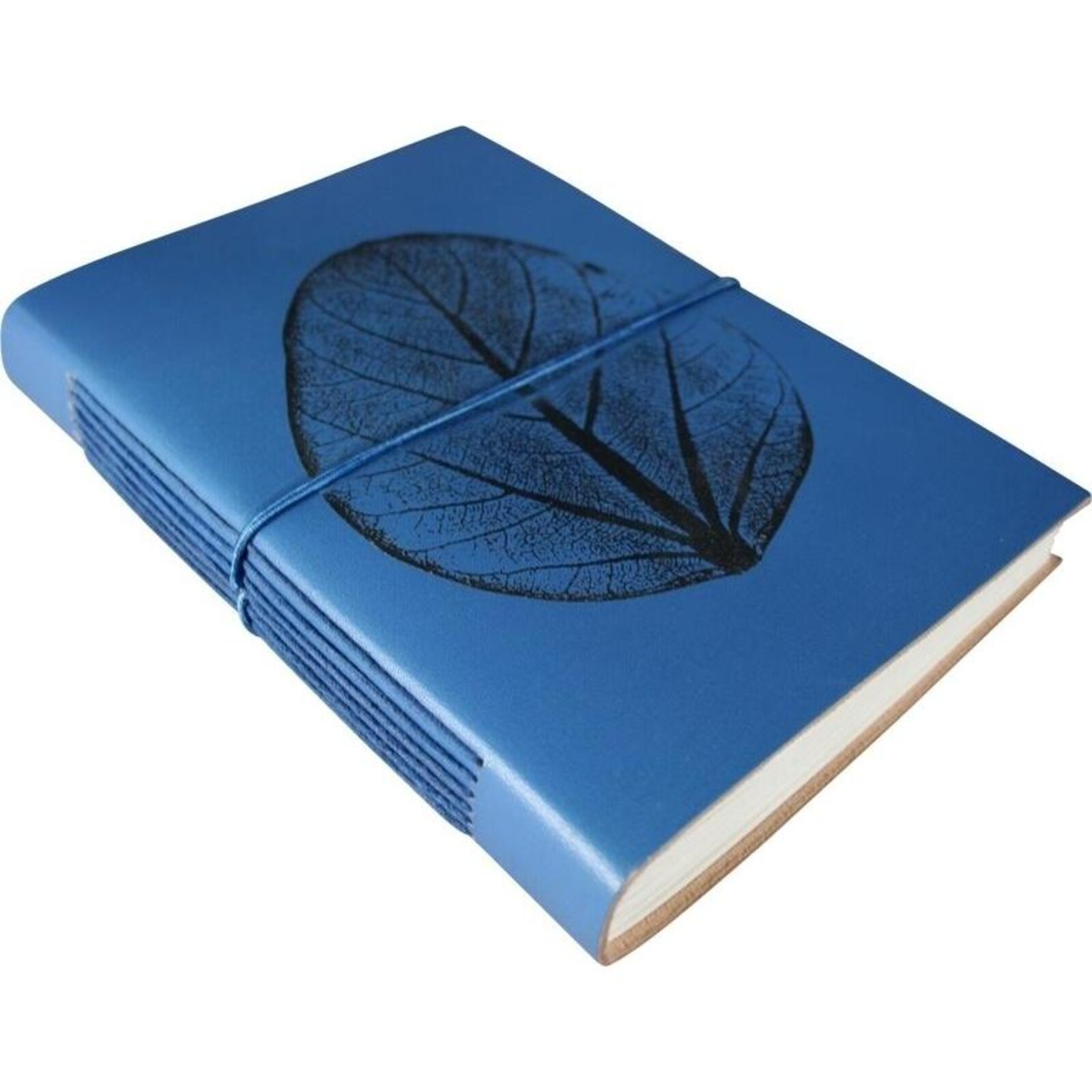 Blue Leather Notebook Leaf