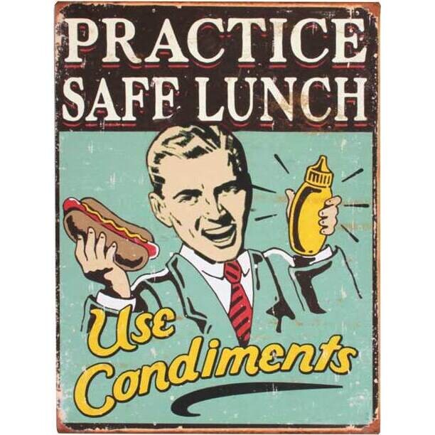 Tin Sign Condiments