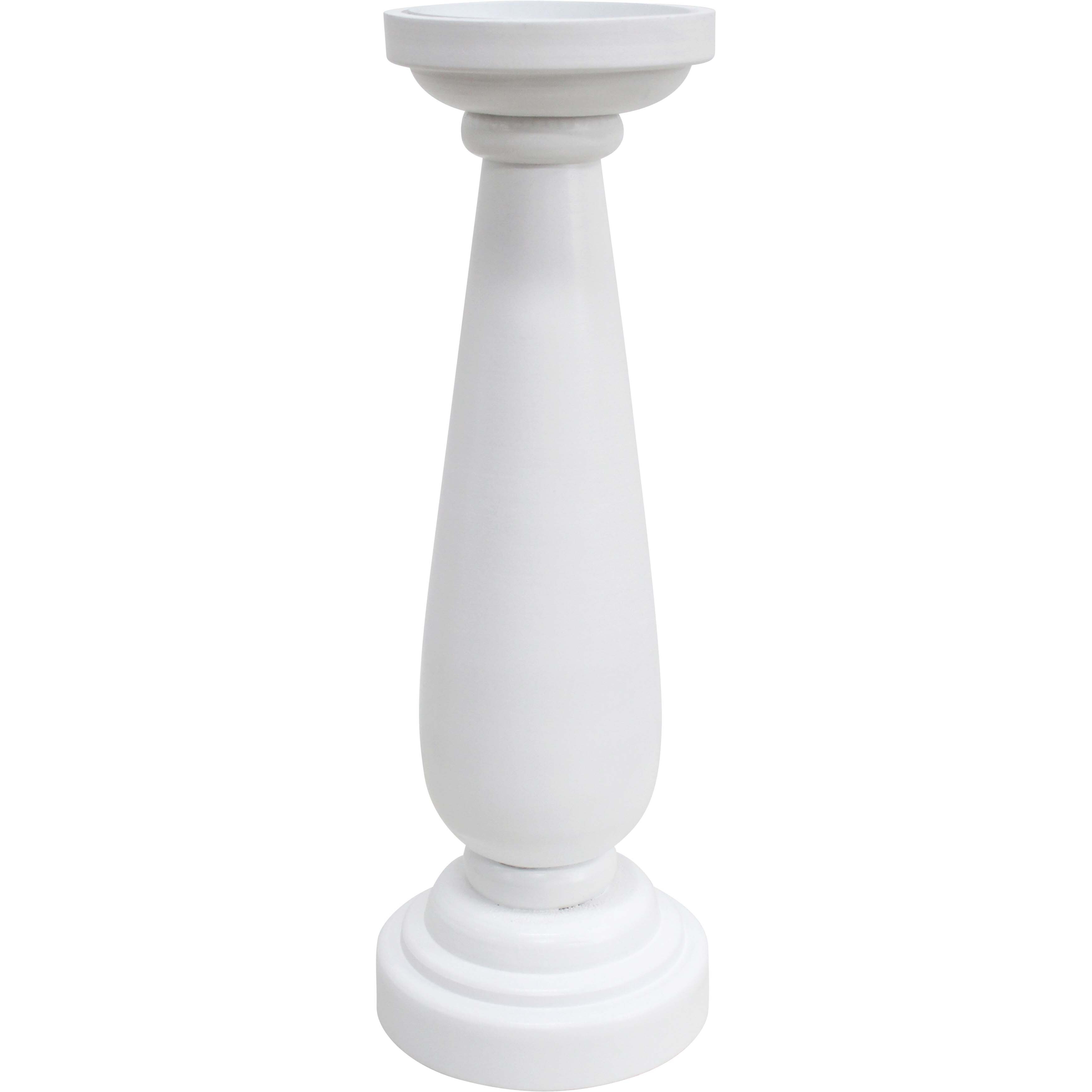 Candle Holder White Lrg