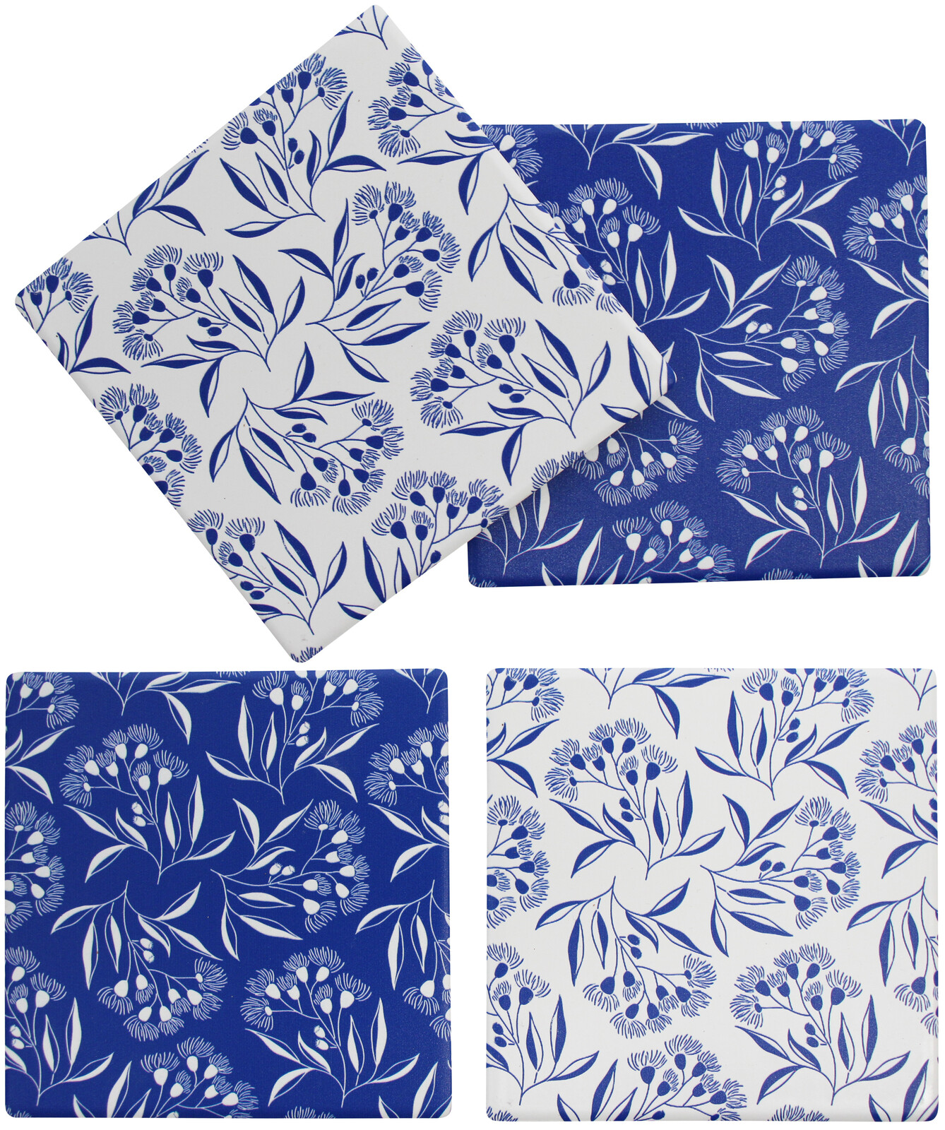 Coasters Bamboo Flower S/4