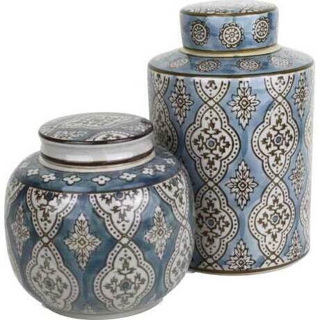 Lidded Jar Marque Tall