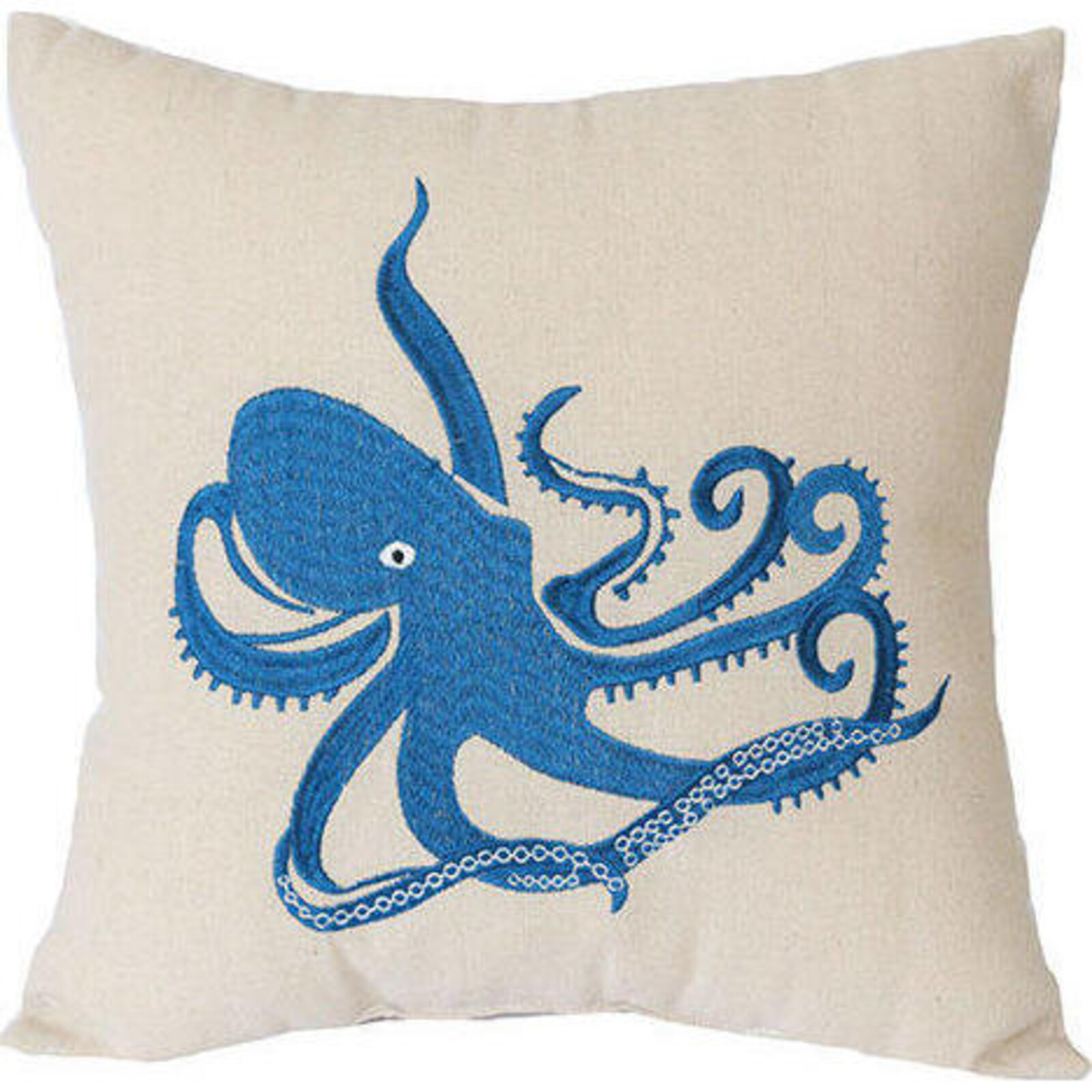 Cushion Blue Octopus