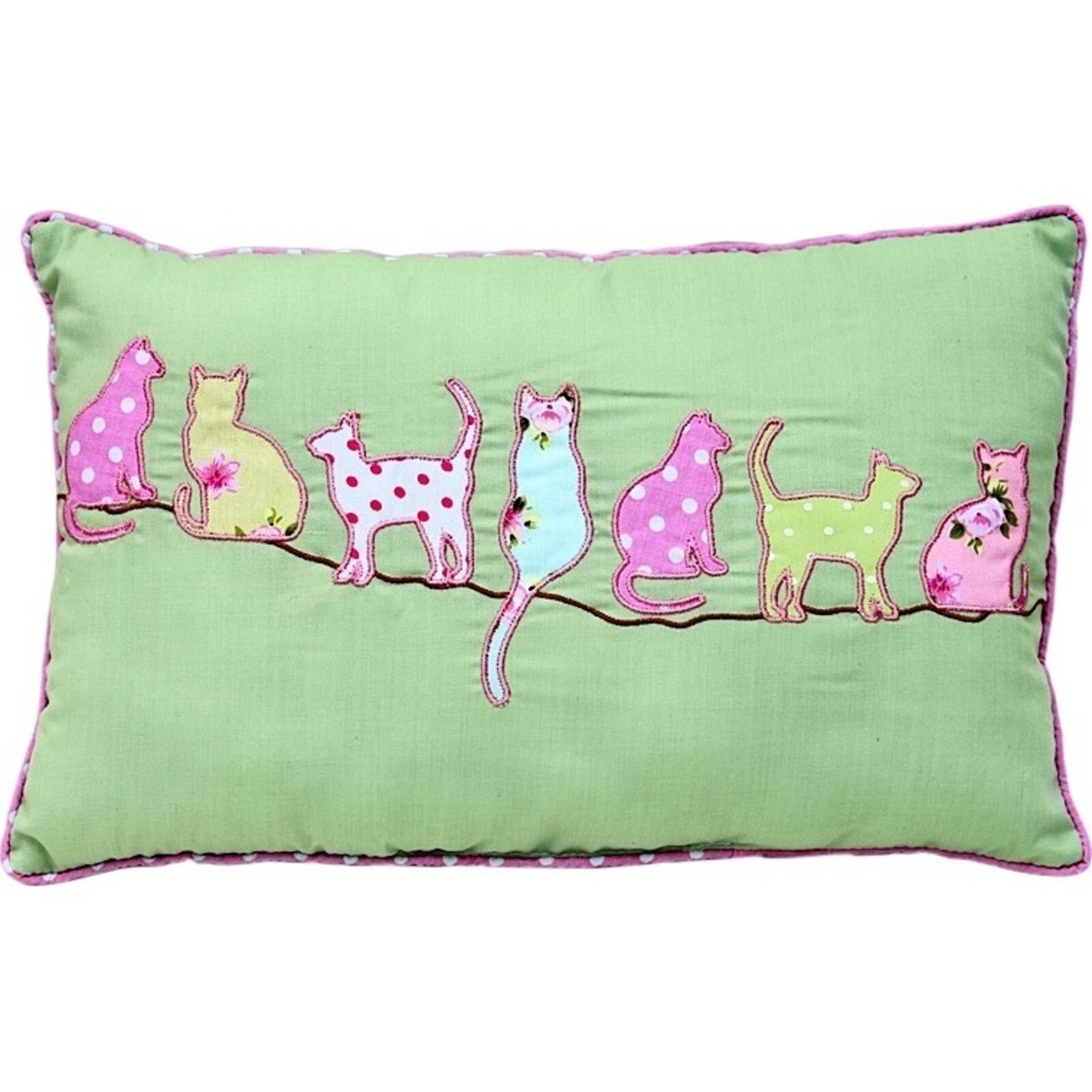Cushion Cats in Line