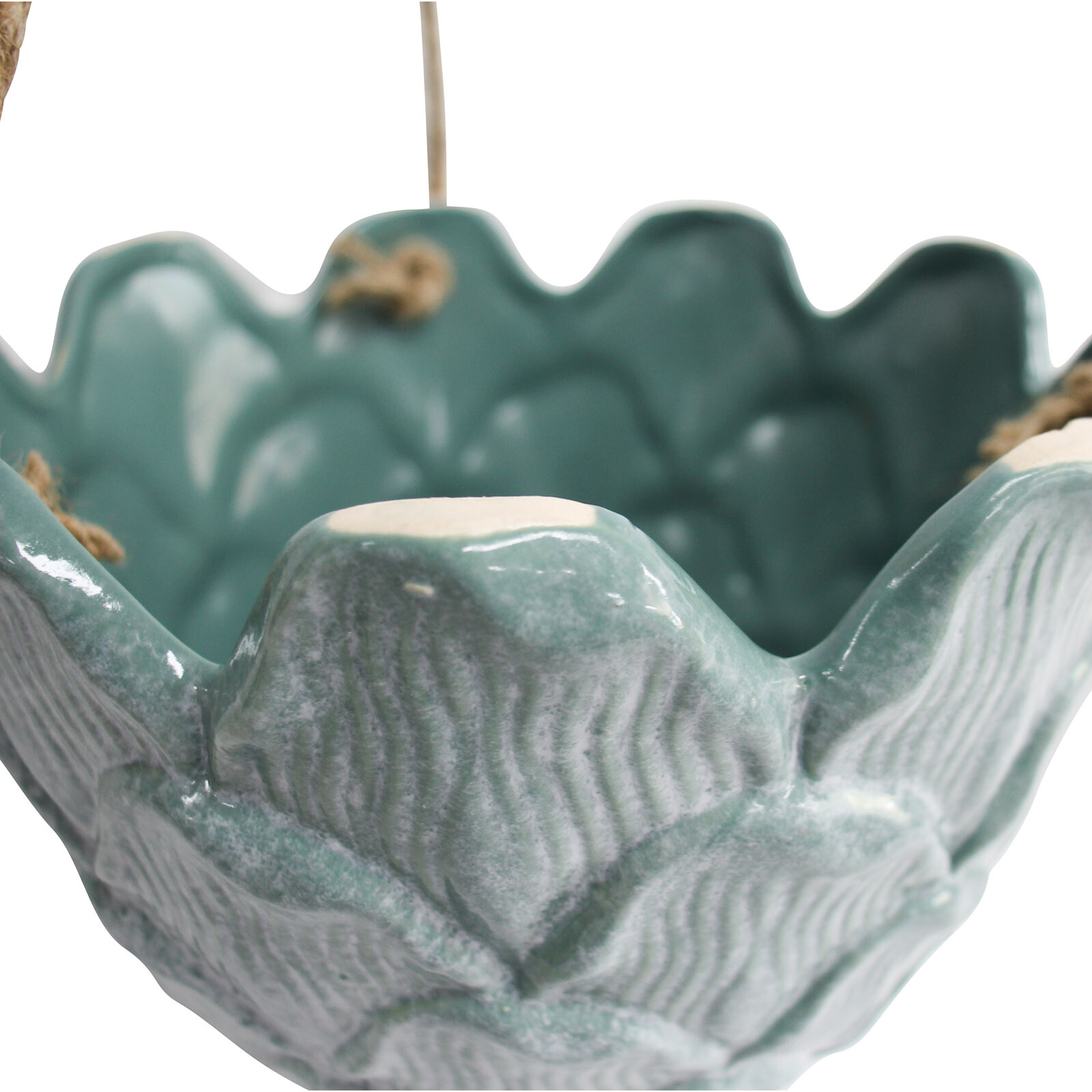 Hang Planter Shell Jade Lrg