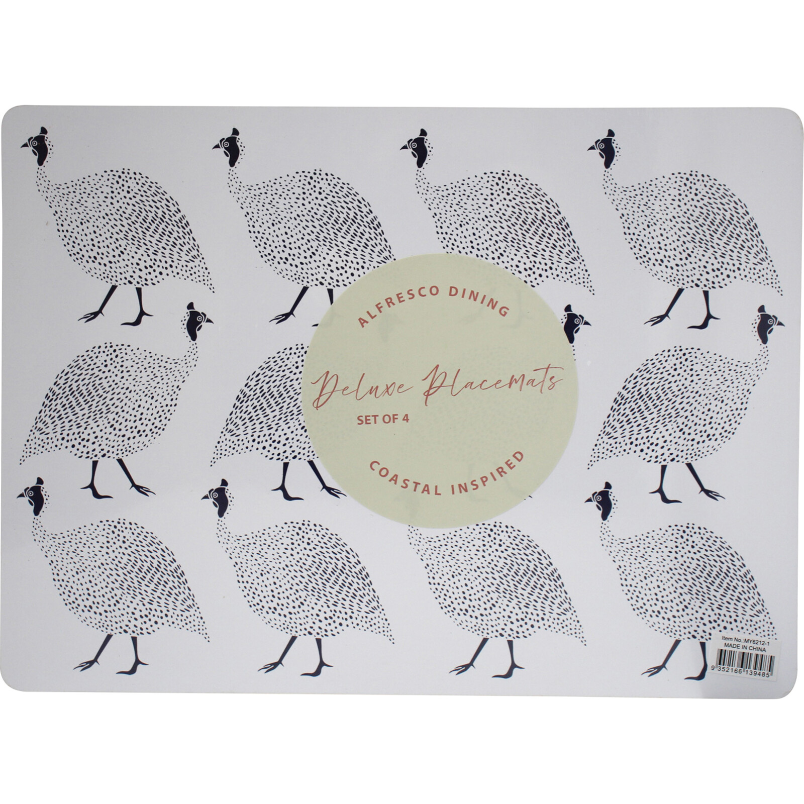 Placemats S/4 Guinea Fowl