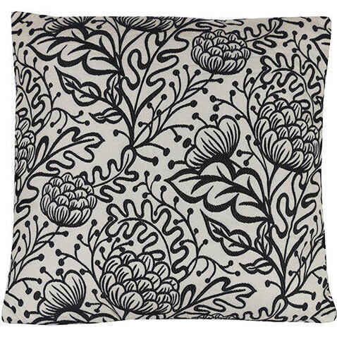 Cushion Line Floral Black 