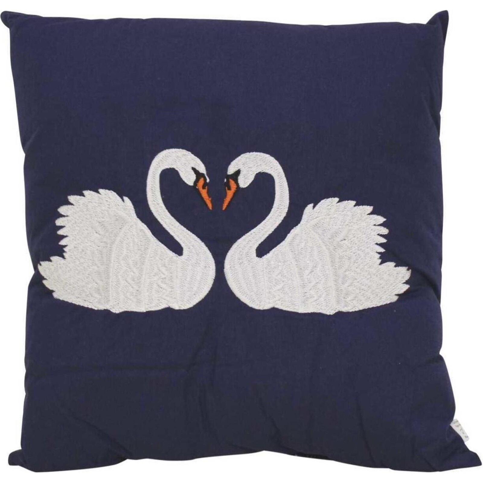 Cushion Navy Swans
