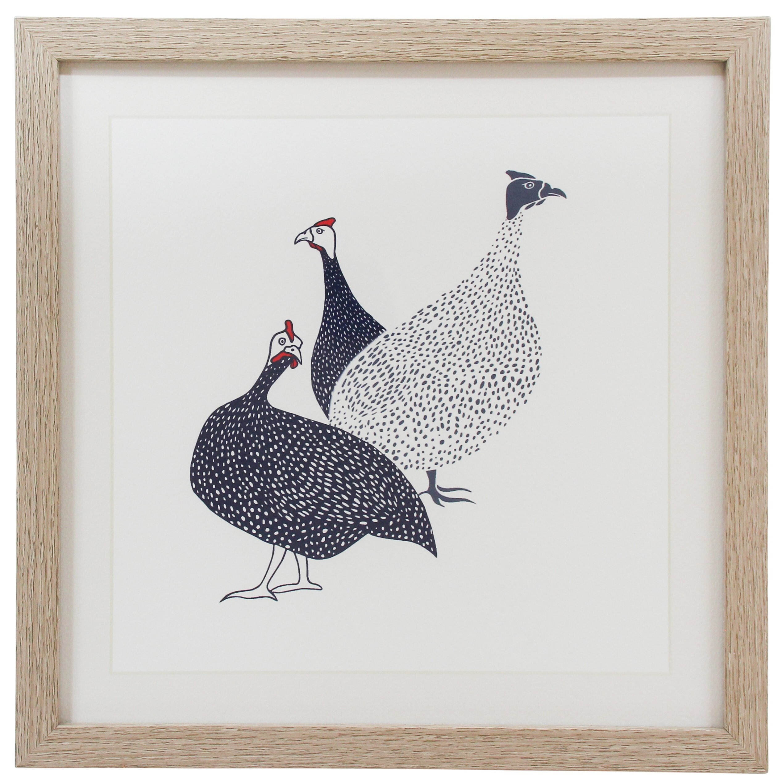 Framed Print Guinea Trio