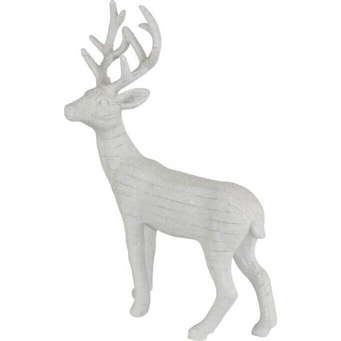 Standing Reindeer White Lrg