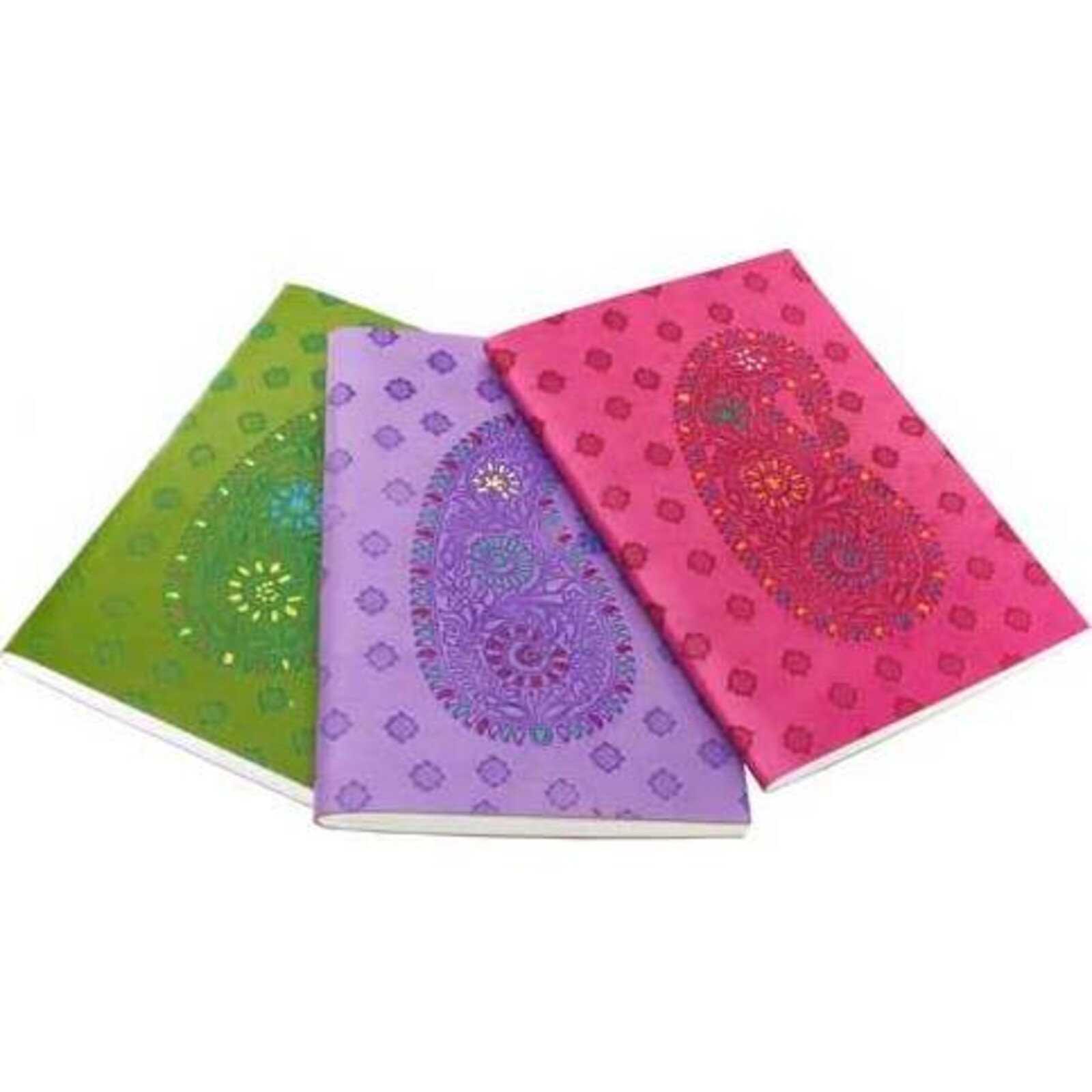 Leather Notebook - One Paisley Purple