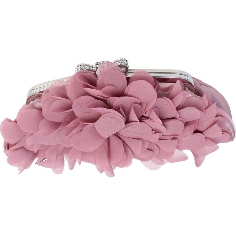 Evening Purse - Soft Pink Ruffle 