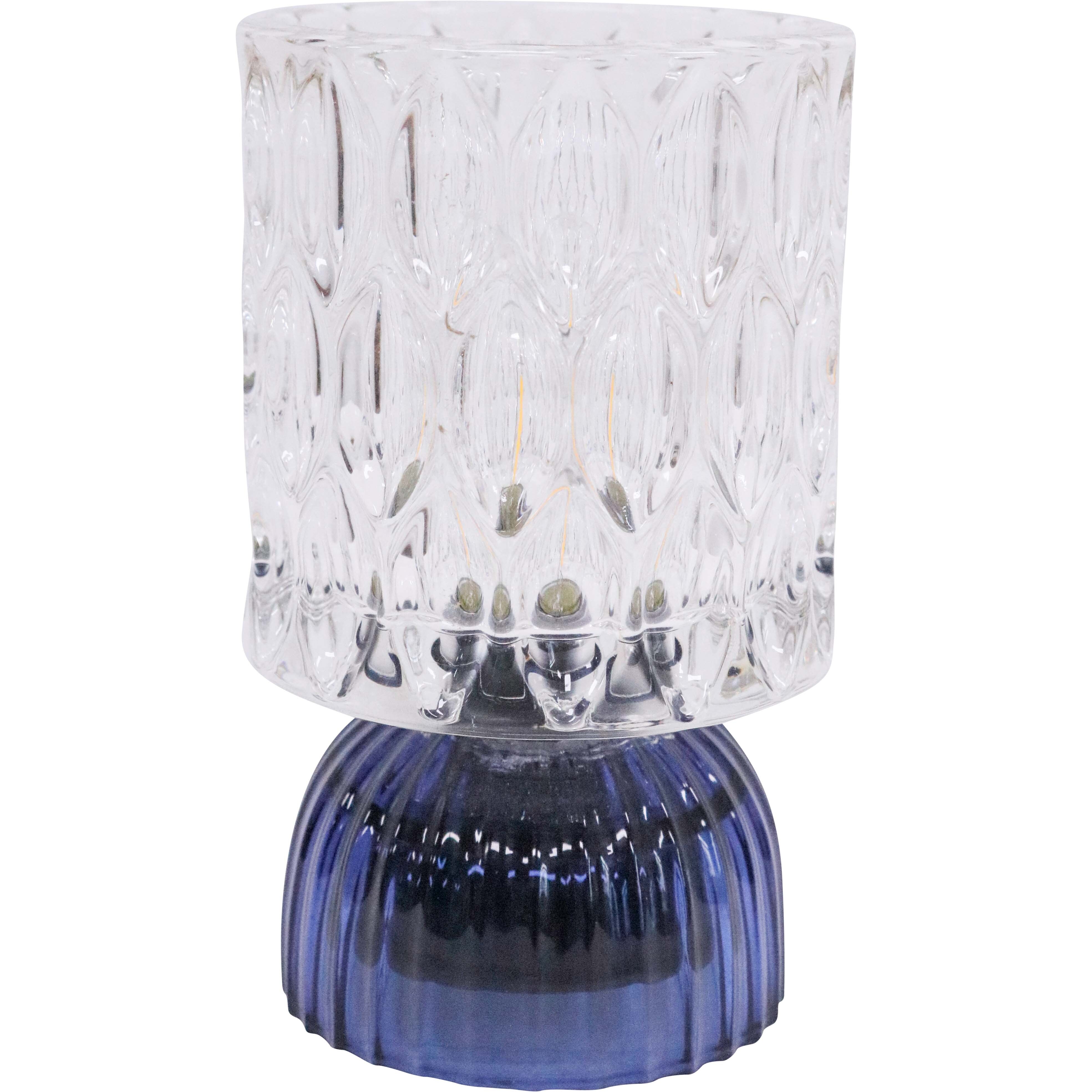 LED Glass Lamp Blue