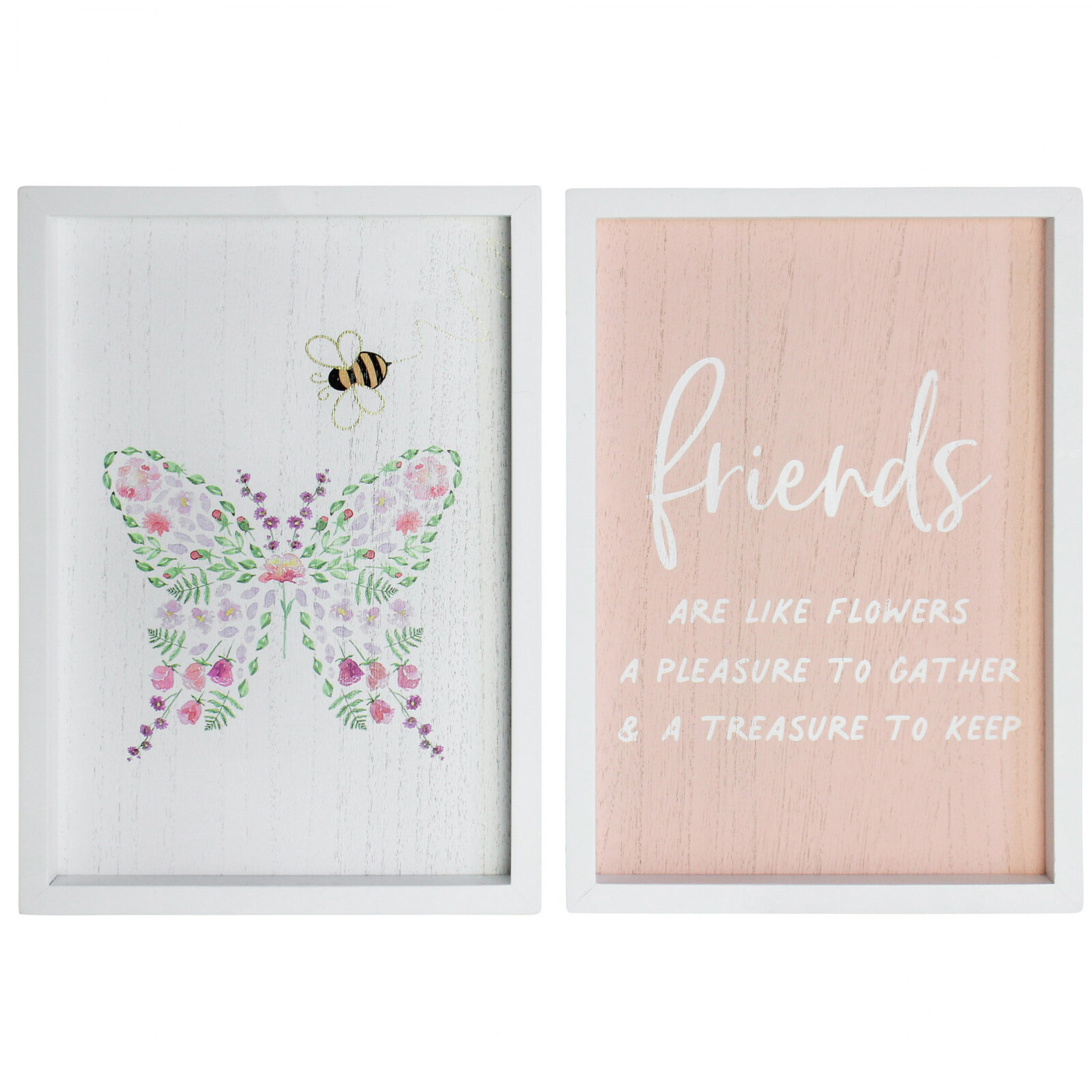 Sign S/2 Friends Butterfly