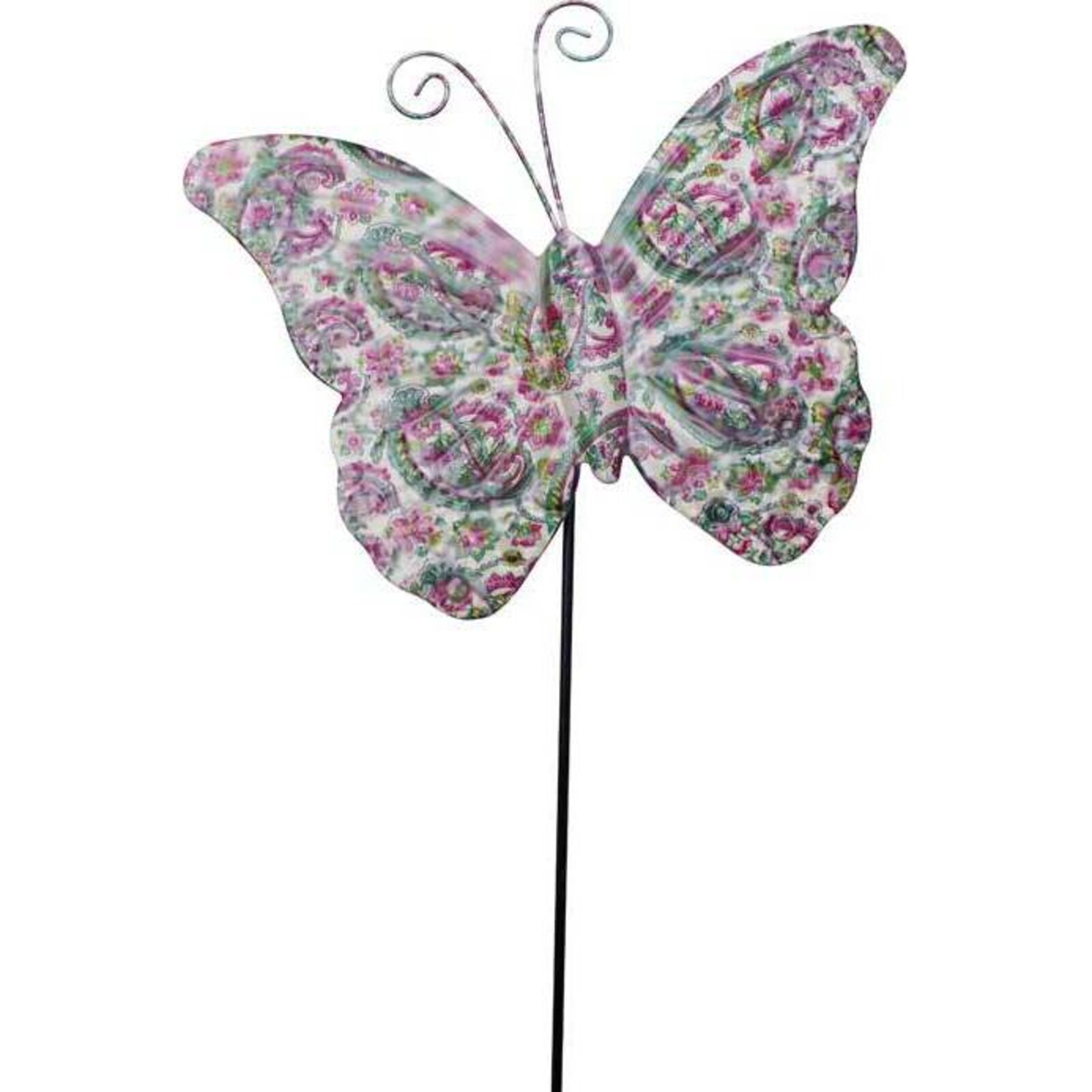 Garden Stake Butterfly Paisley