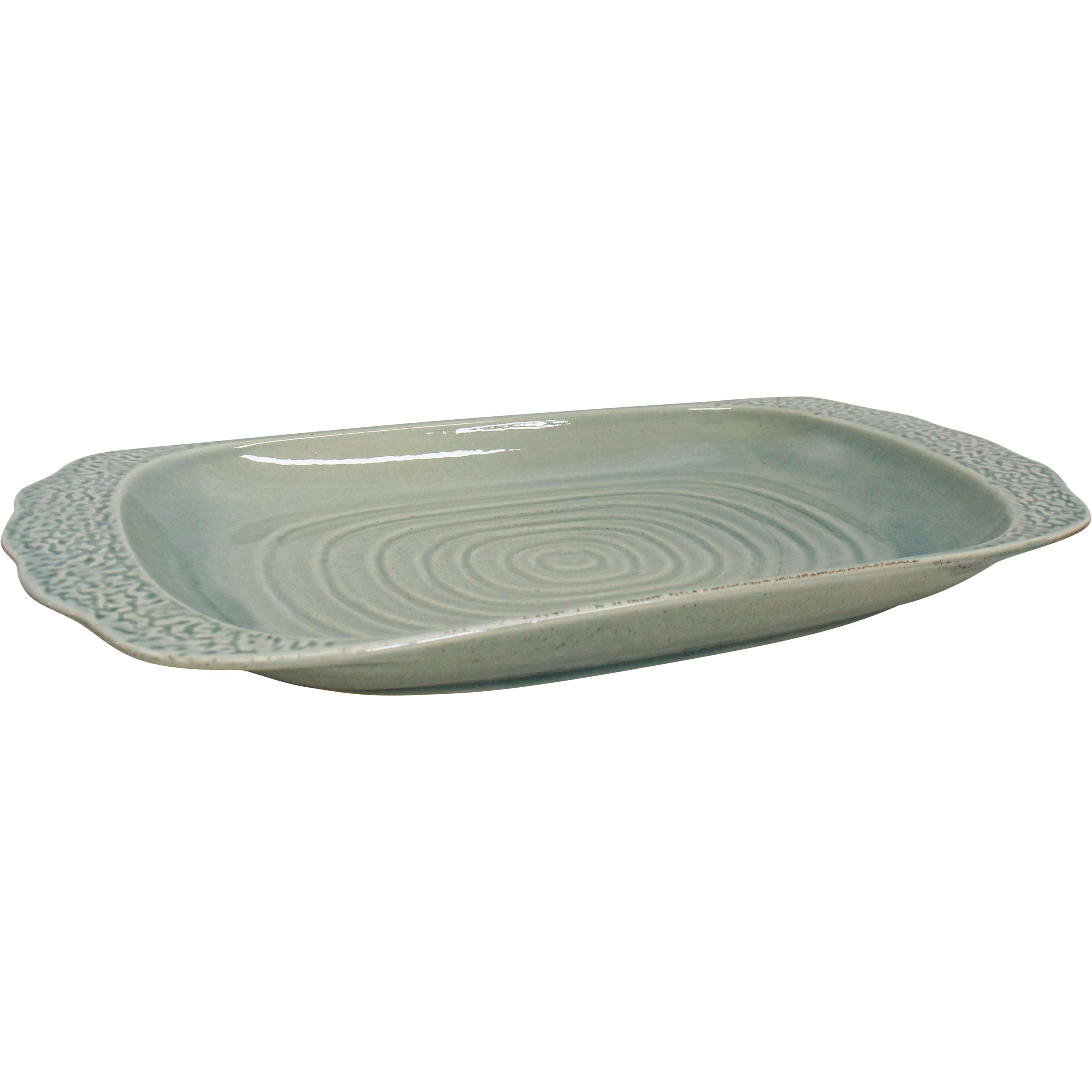 Platter Minorca Silver Grass Rectangle