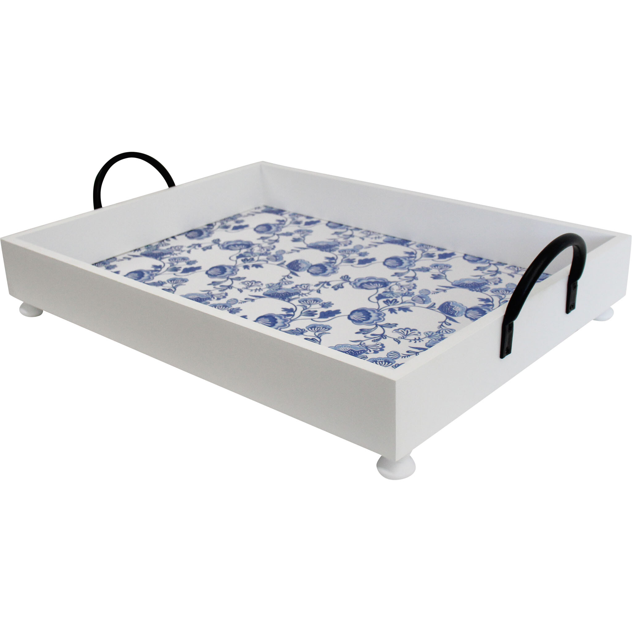 Tray Rec Blue/White