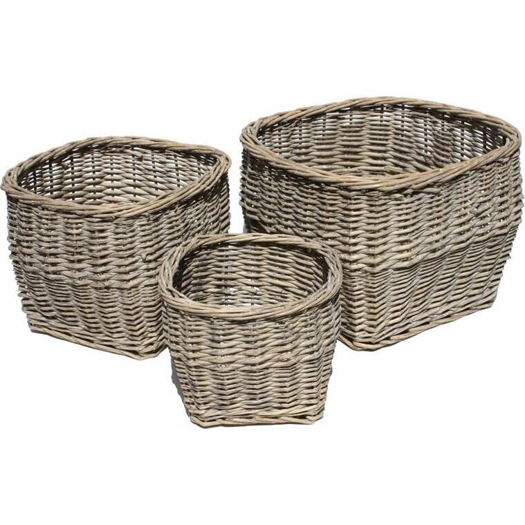 Ponte Square Baskets S/3