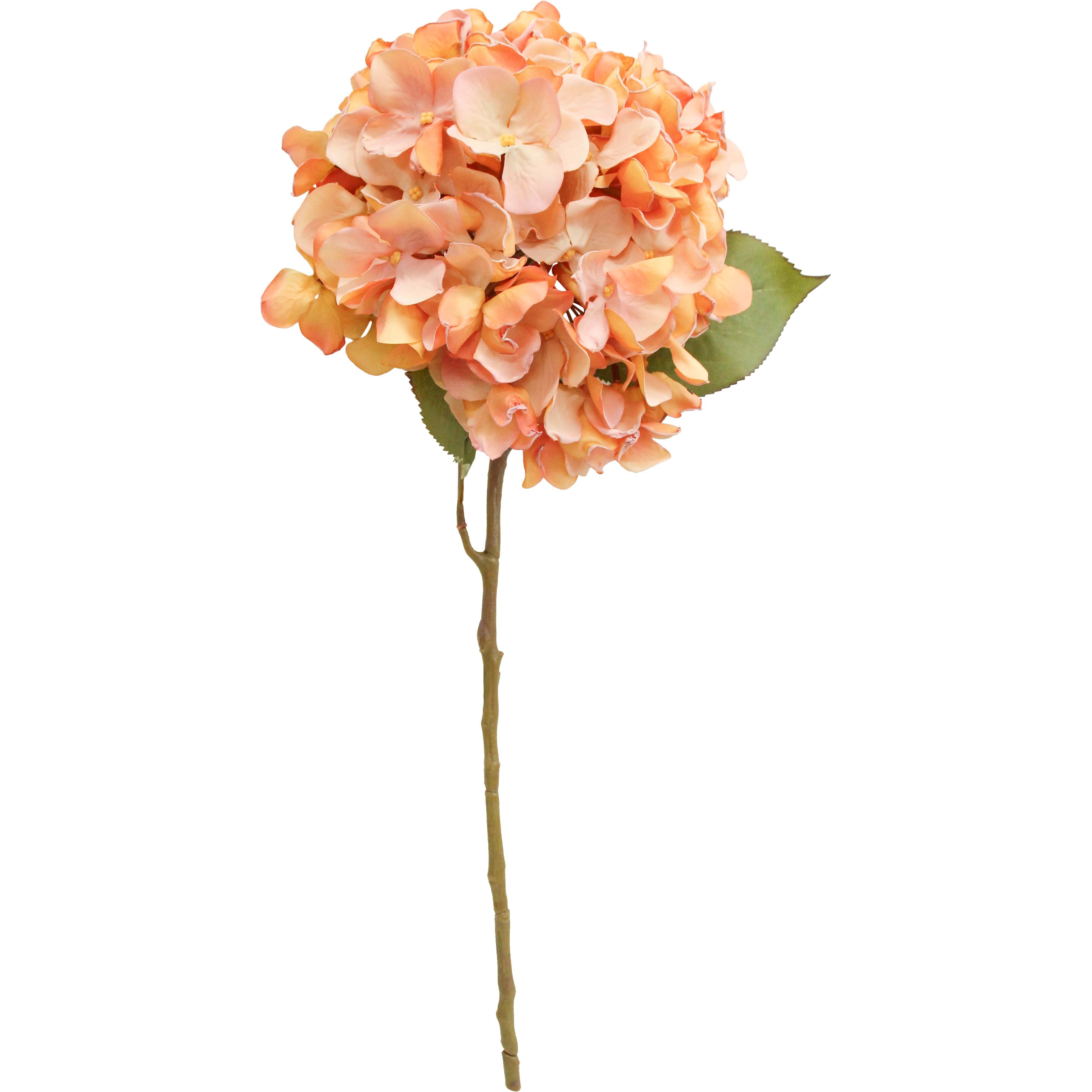 Faux Stem Hydrangea Peach