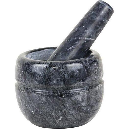 Mortar & Pestle Round Black