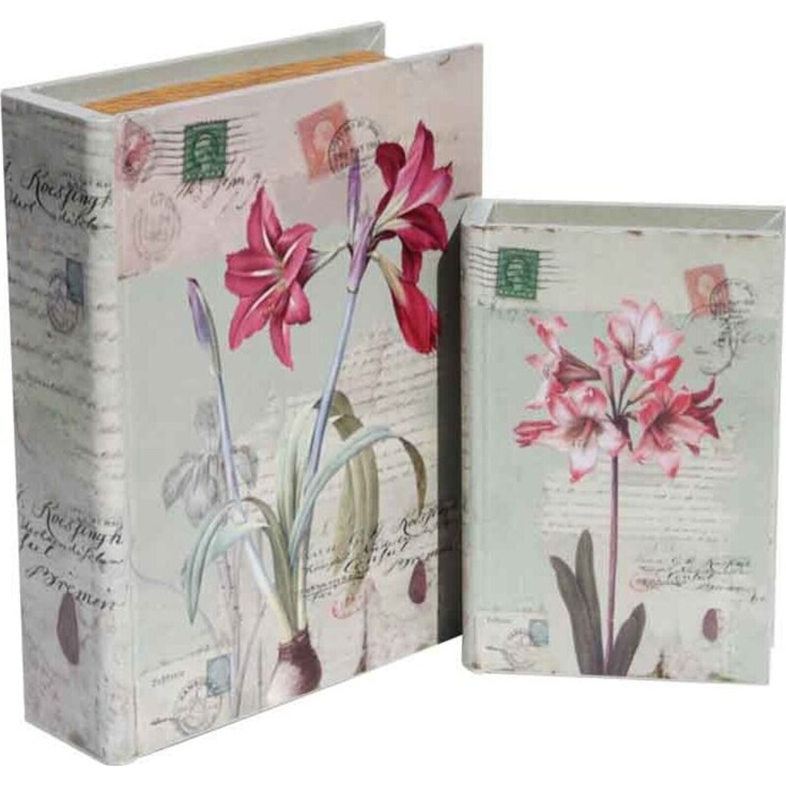 Book Box - Lilies on Green - set 2