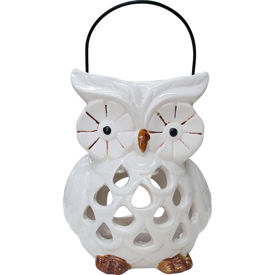 Votive Owl White Lrg