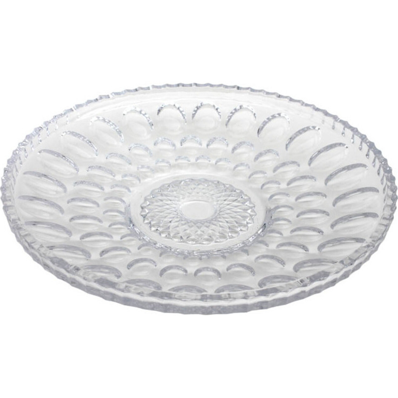 Glass Platter - Bubble Flat