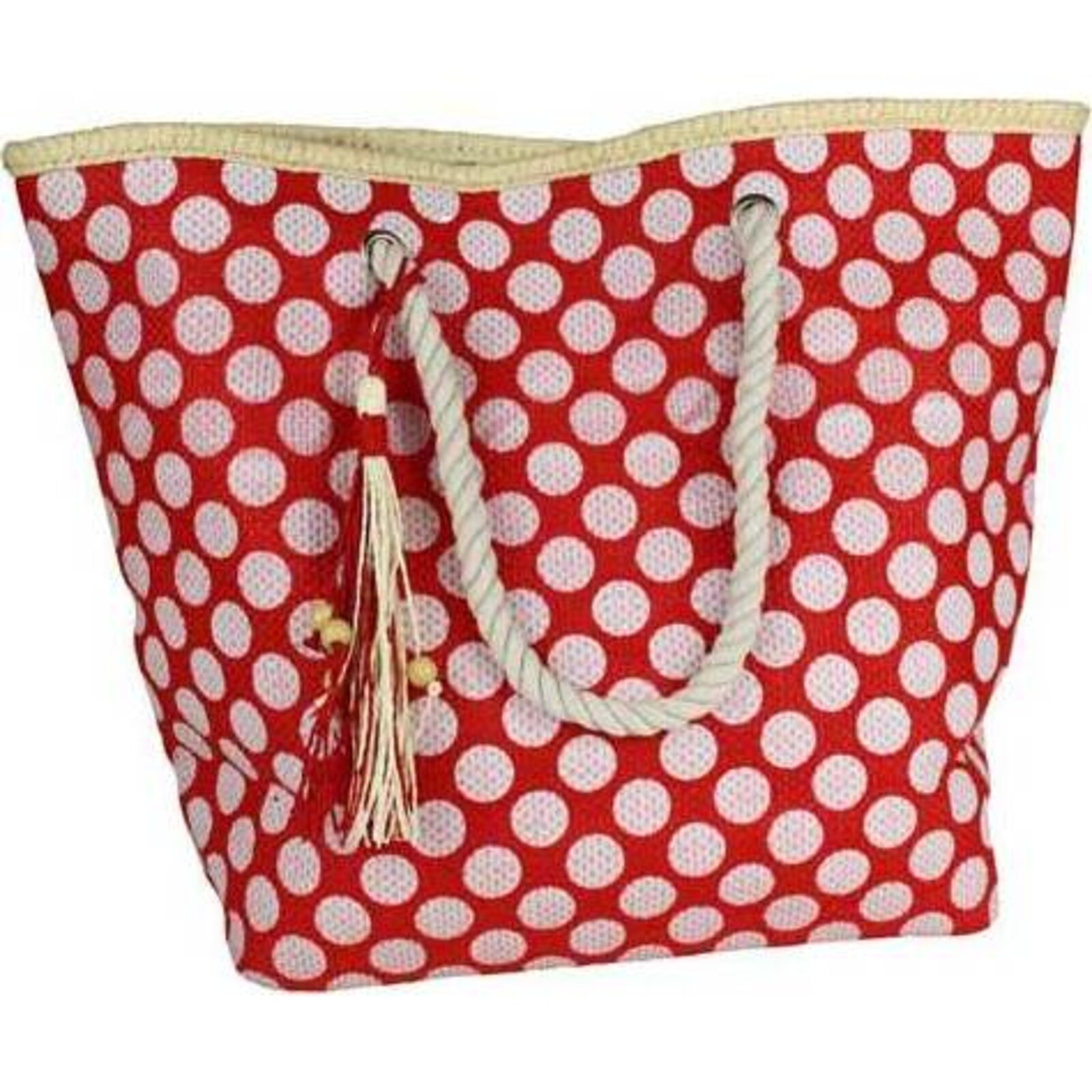 Beach Tote Dot Red