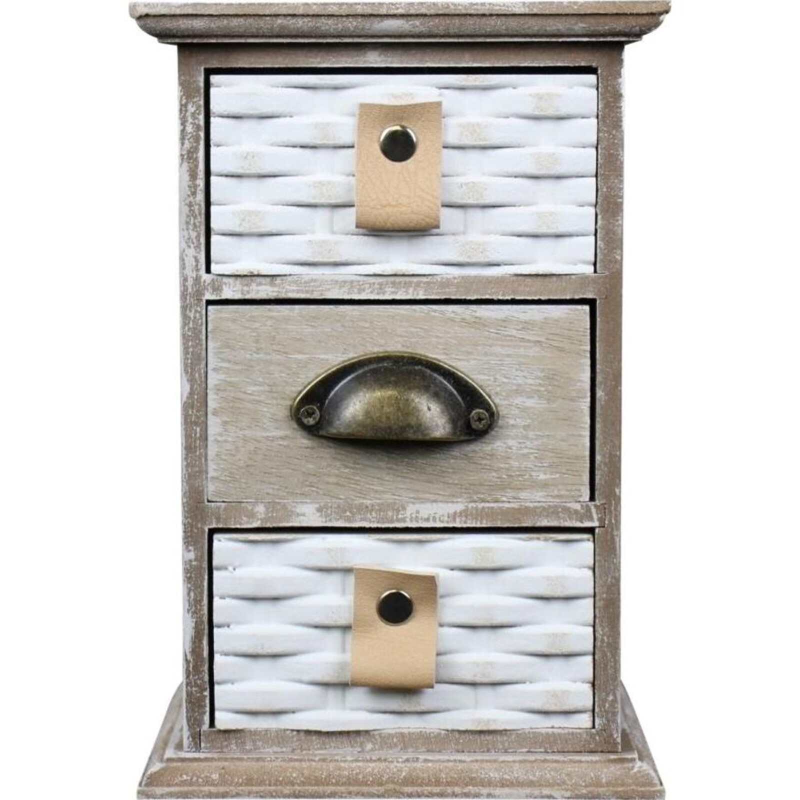 Drawer Tall Woven White