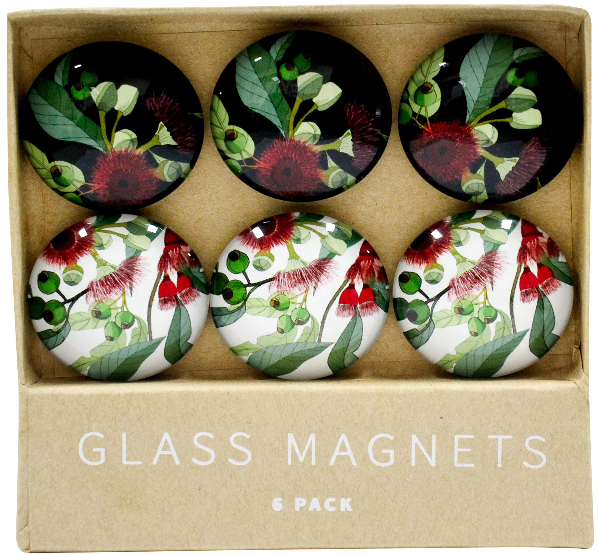 Glass Magnets Gumflower S/6