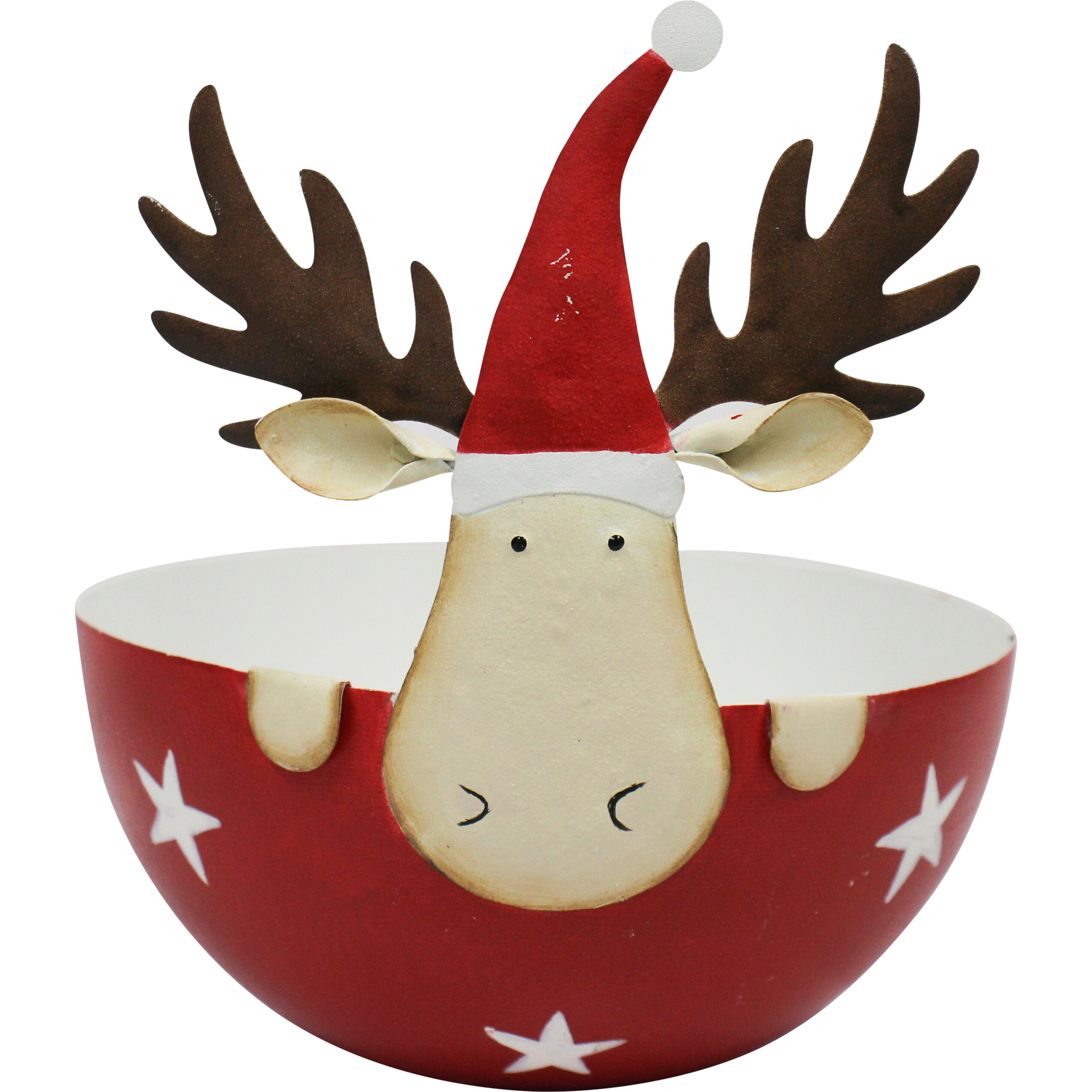 Bowl Red Reindeer