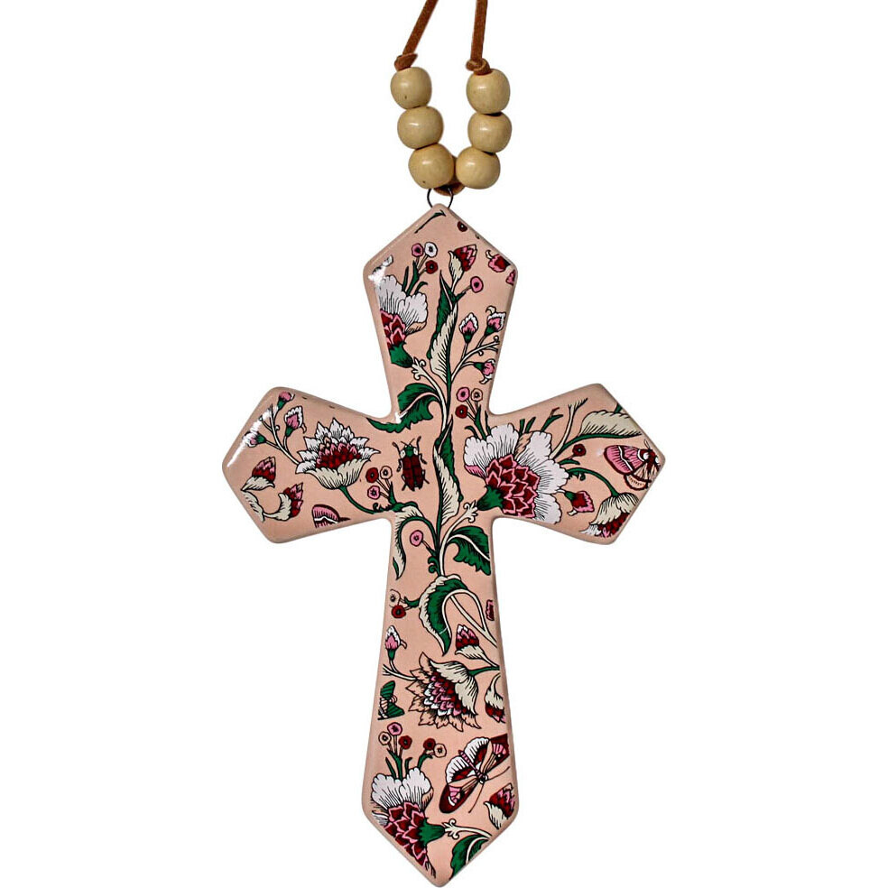 Cross W/ Beads Blossom Sml