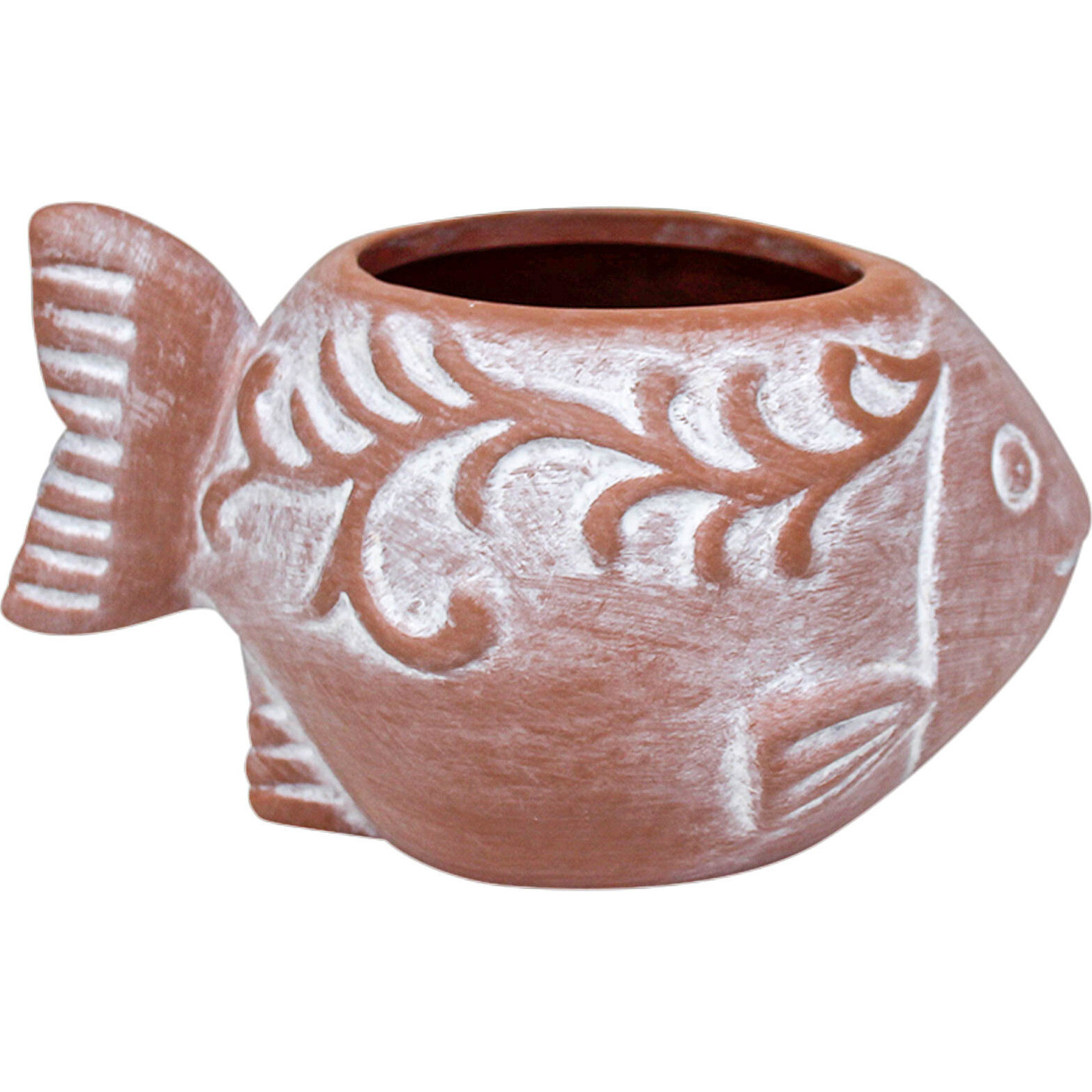 Planter Fish Terracotta