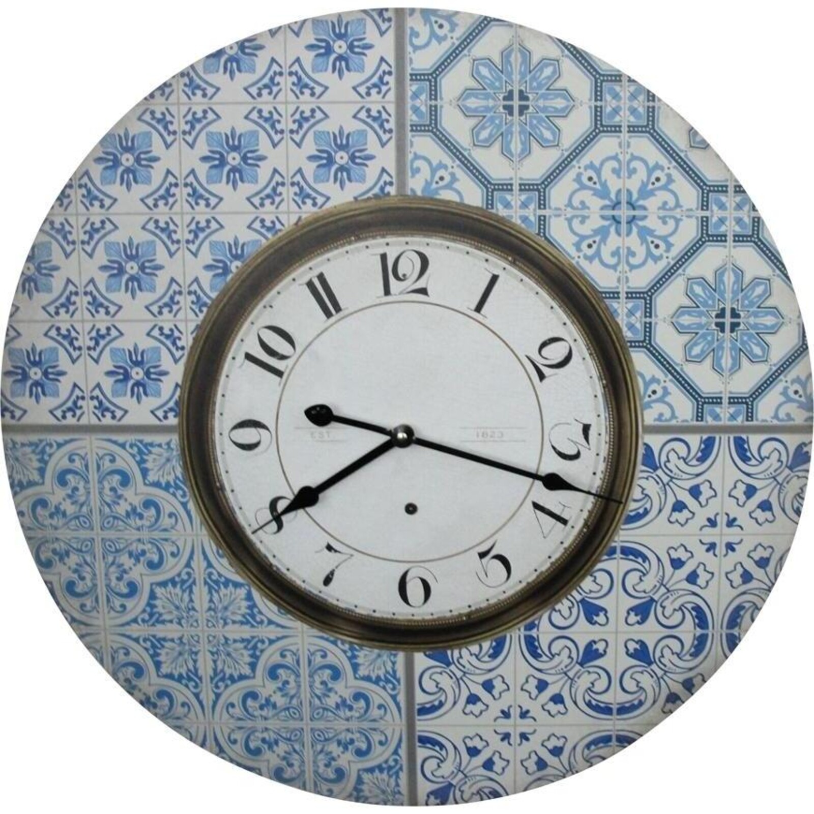 Clock Moroc Blue 58cm