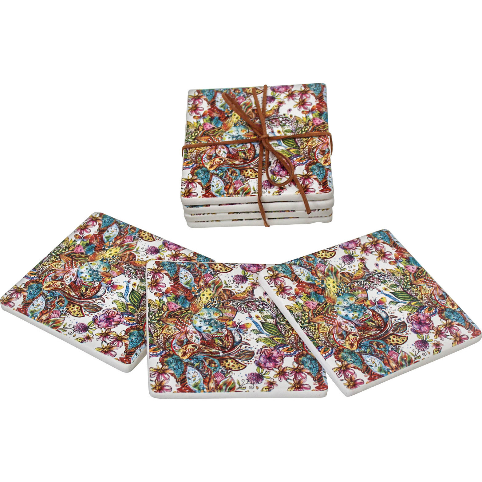 Coasters Boho Paisley S/4