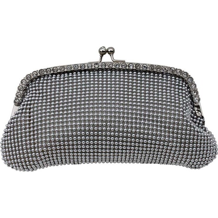 Evening Purse - Silver Diamonte