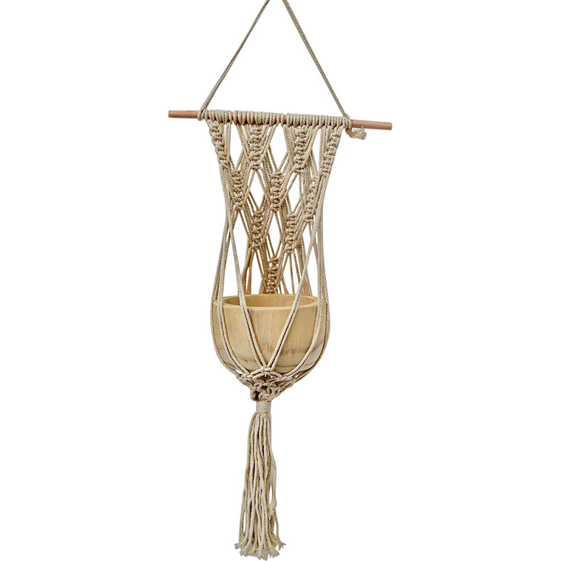 Hanging Macrame Bowl Plait