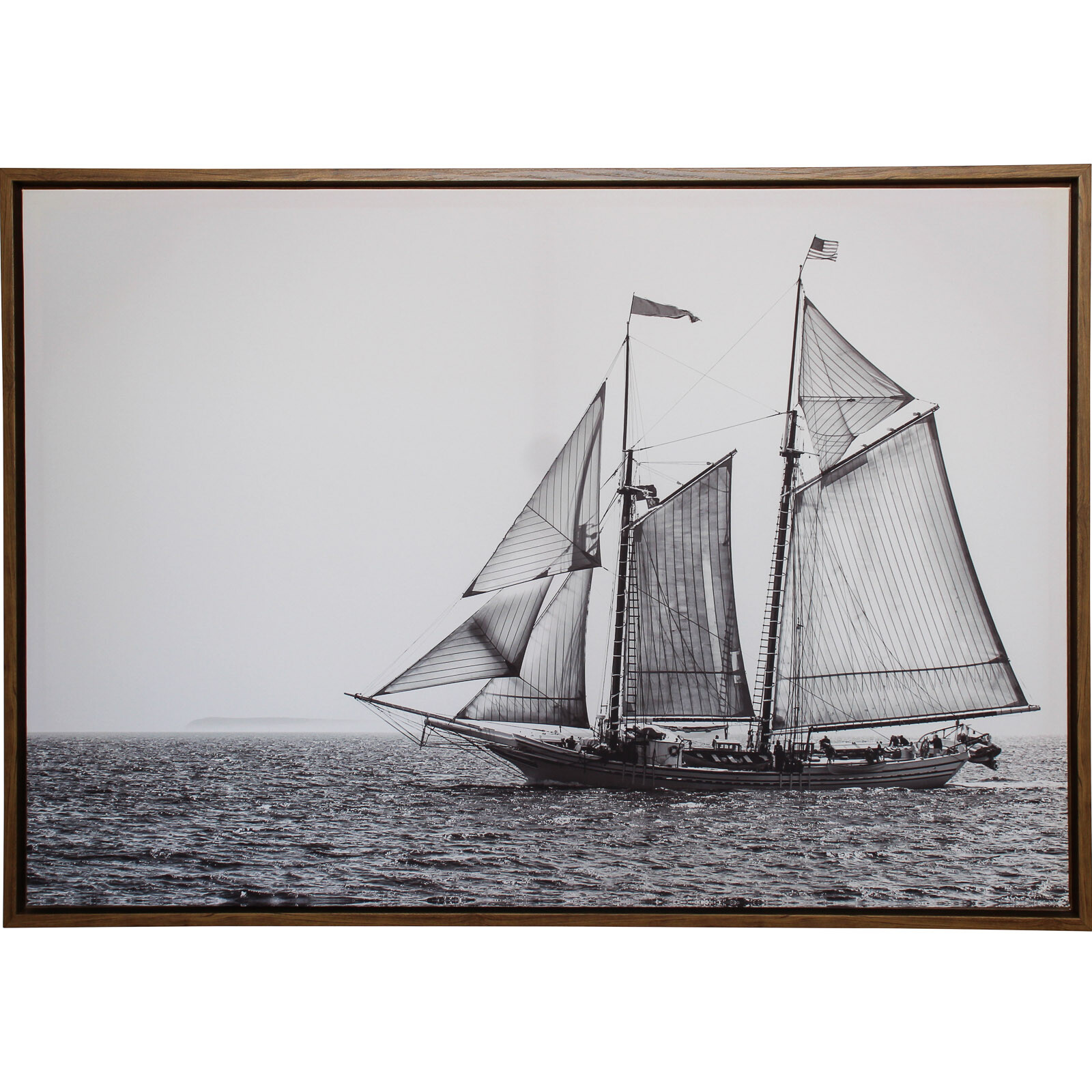 Framed Canvas Tall Ship