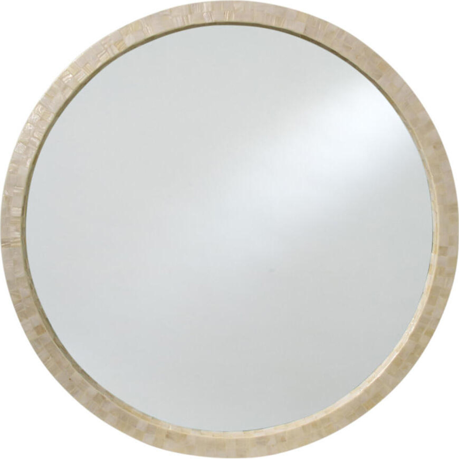 Mirror White Shell Circle