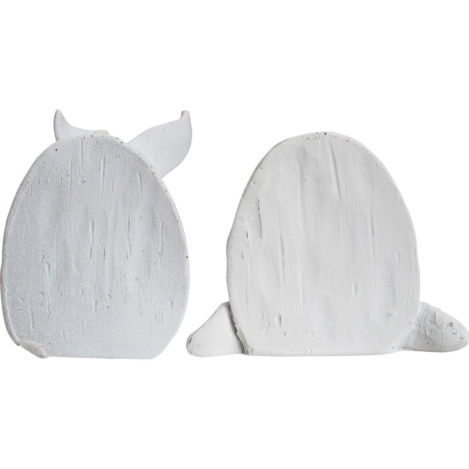 Whale Bookends
 White