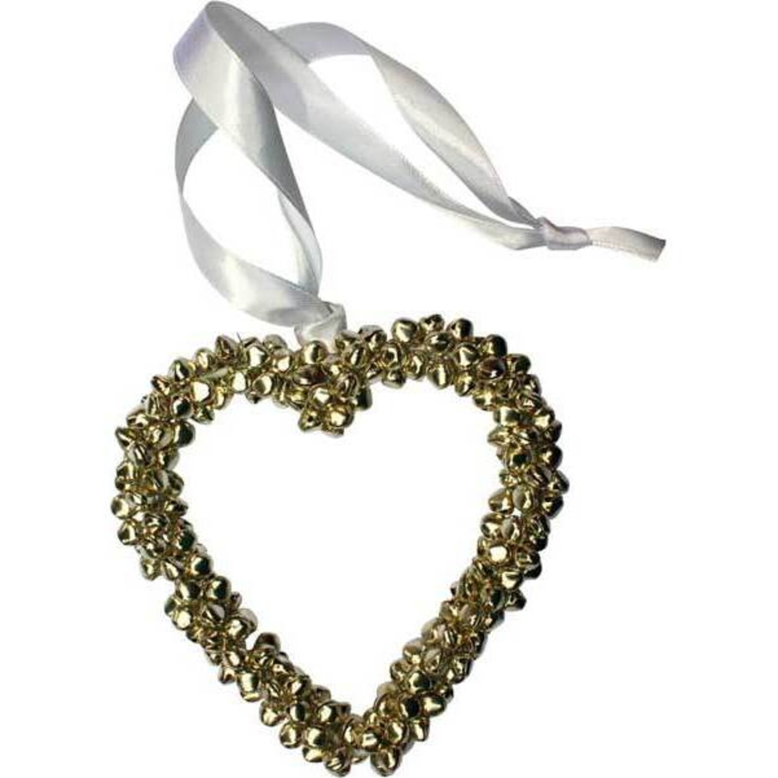 Hanging Heart Shiny Silver Med