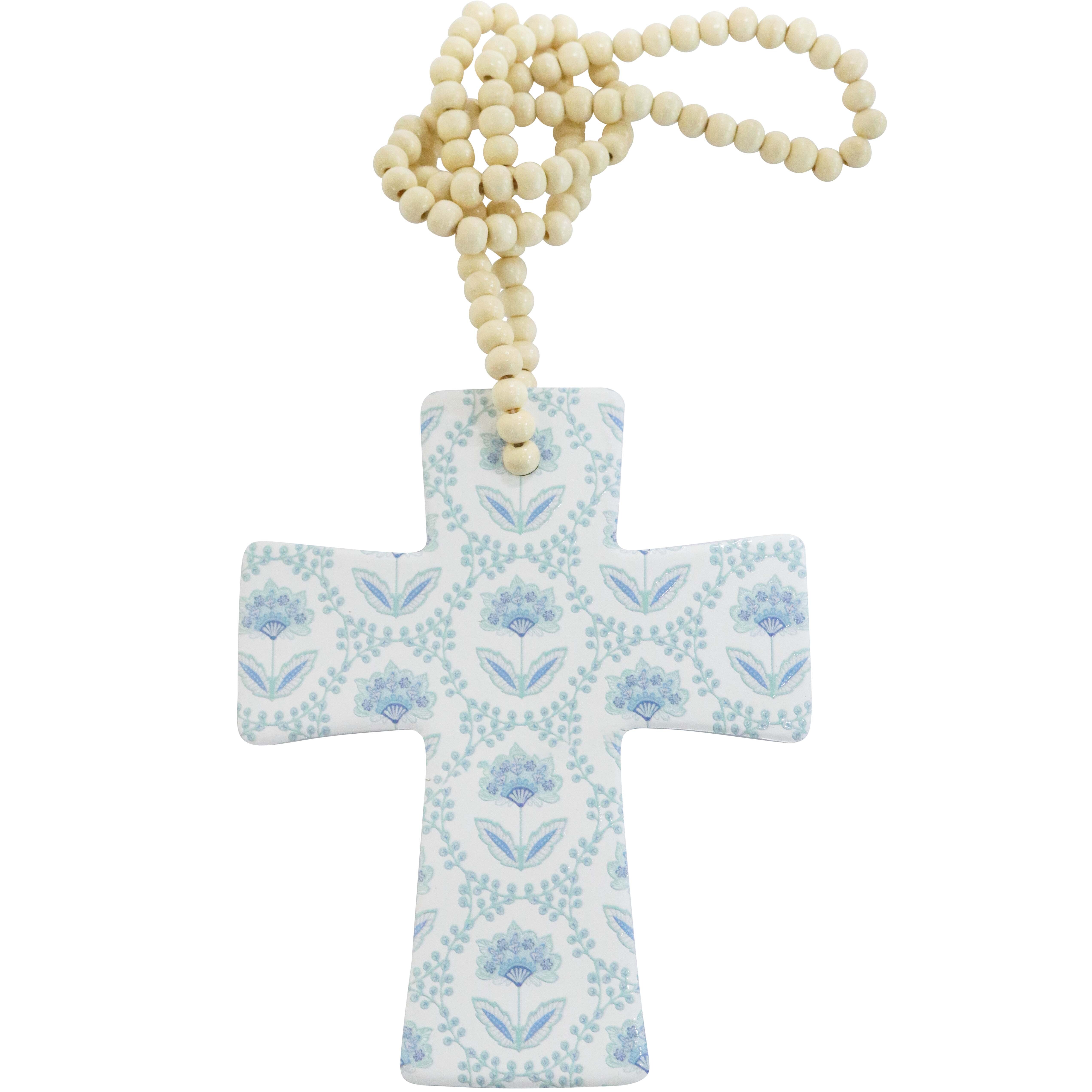 Cross Blue Chintz