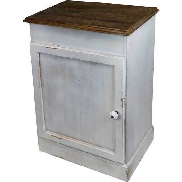 Bedside Cupboard Merville White