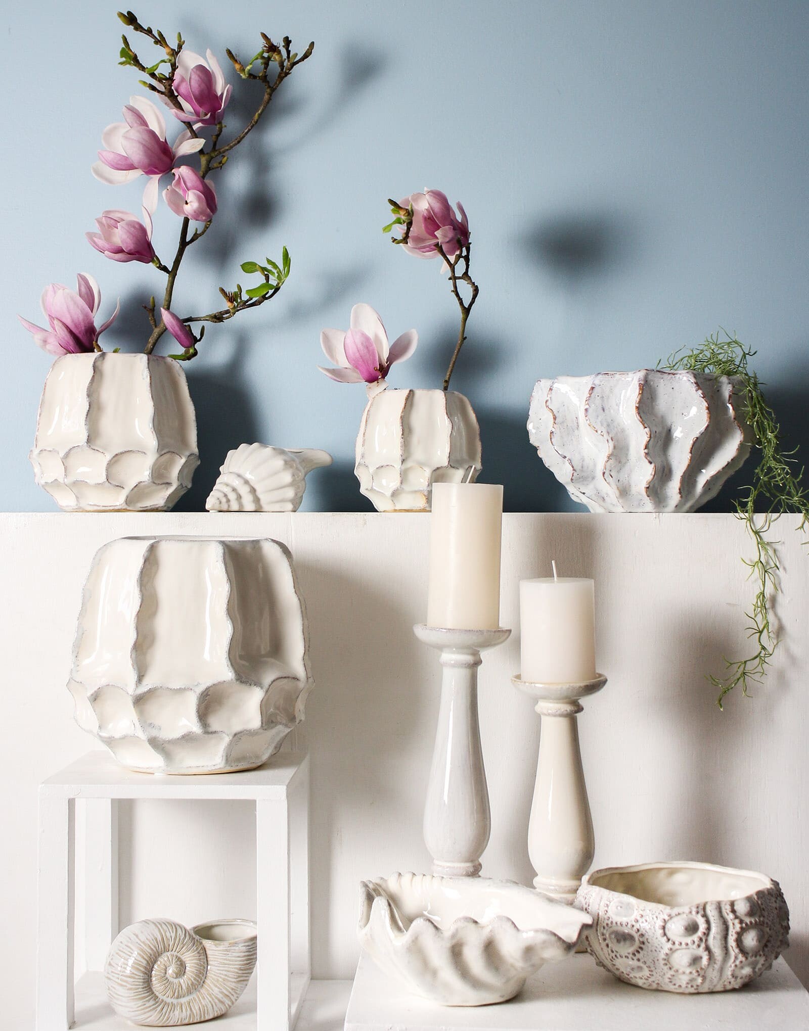 Planter/Vase Ivory Lrg