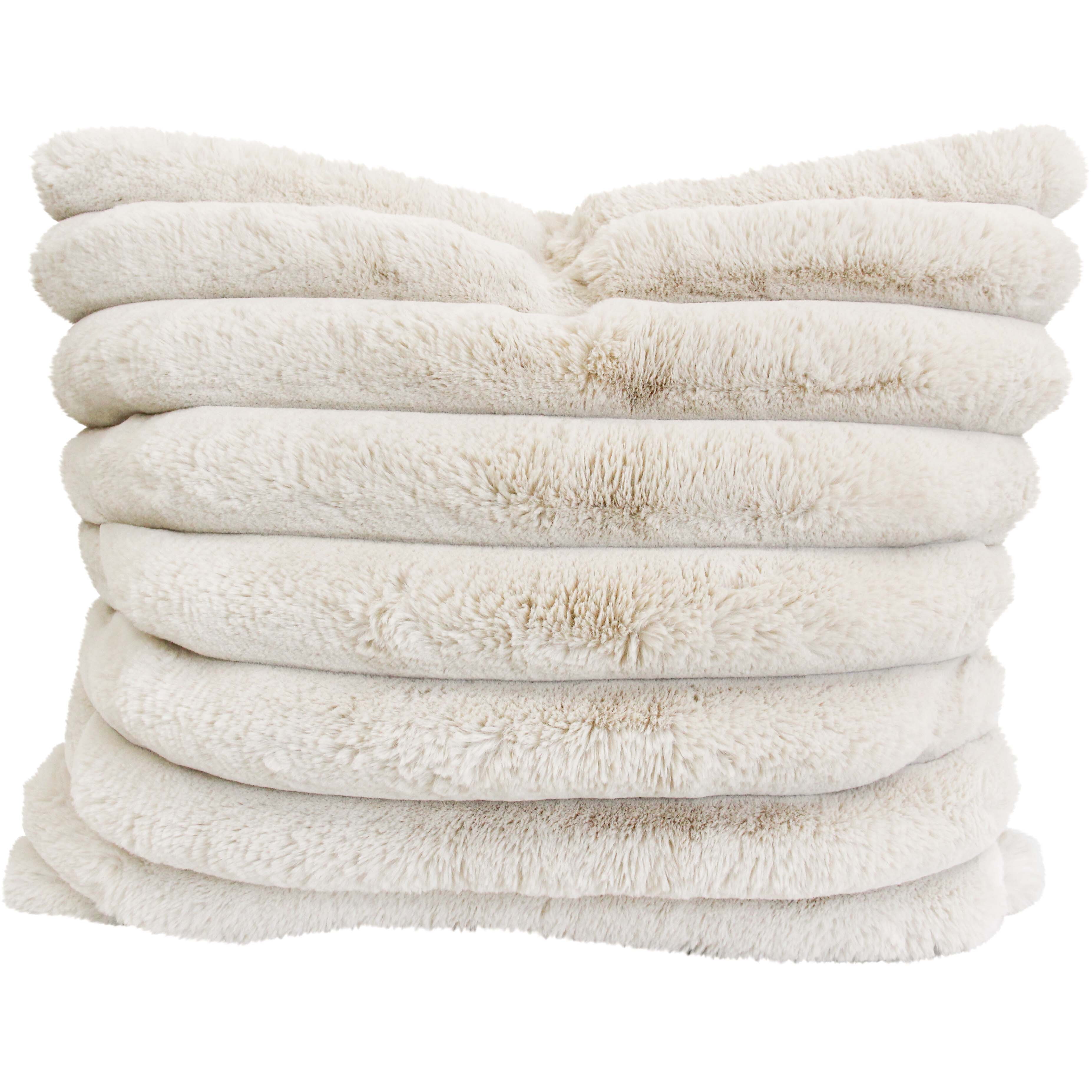 Puffer Faux Fur Double Sided Cushion Hampton