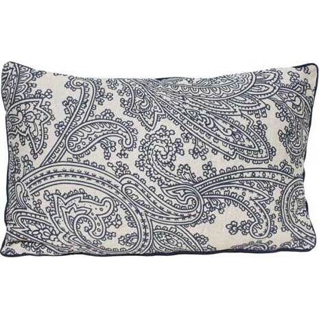 Cushion Paisley Blue Long